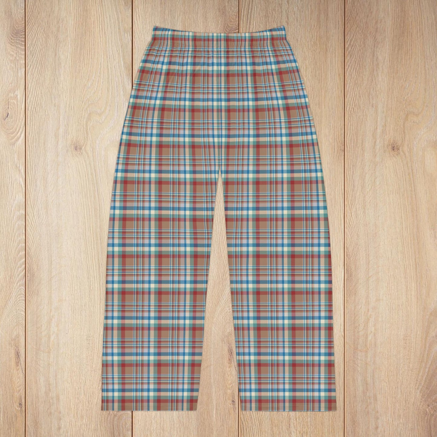 Brown, Red & Blue Aurora OH Plaid Pajama Pants