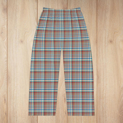 Brown, Red & Blue Aurora OH Plaid Pajama Pants