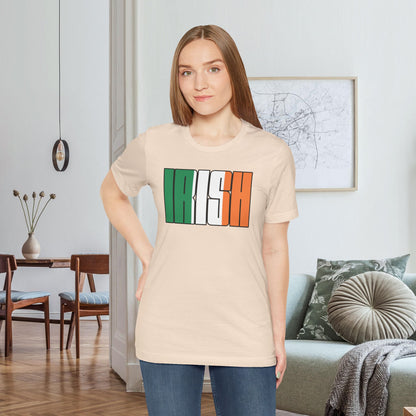 Soft Cream Irish Tee, Ireland Flag Shirt