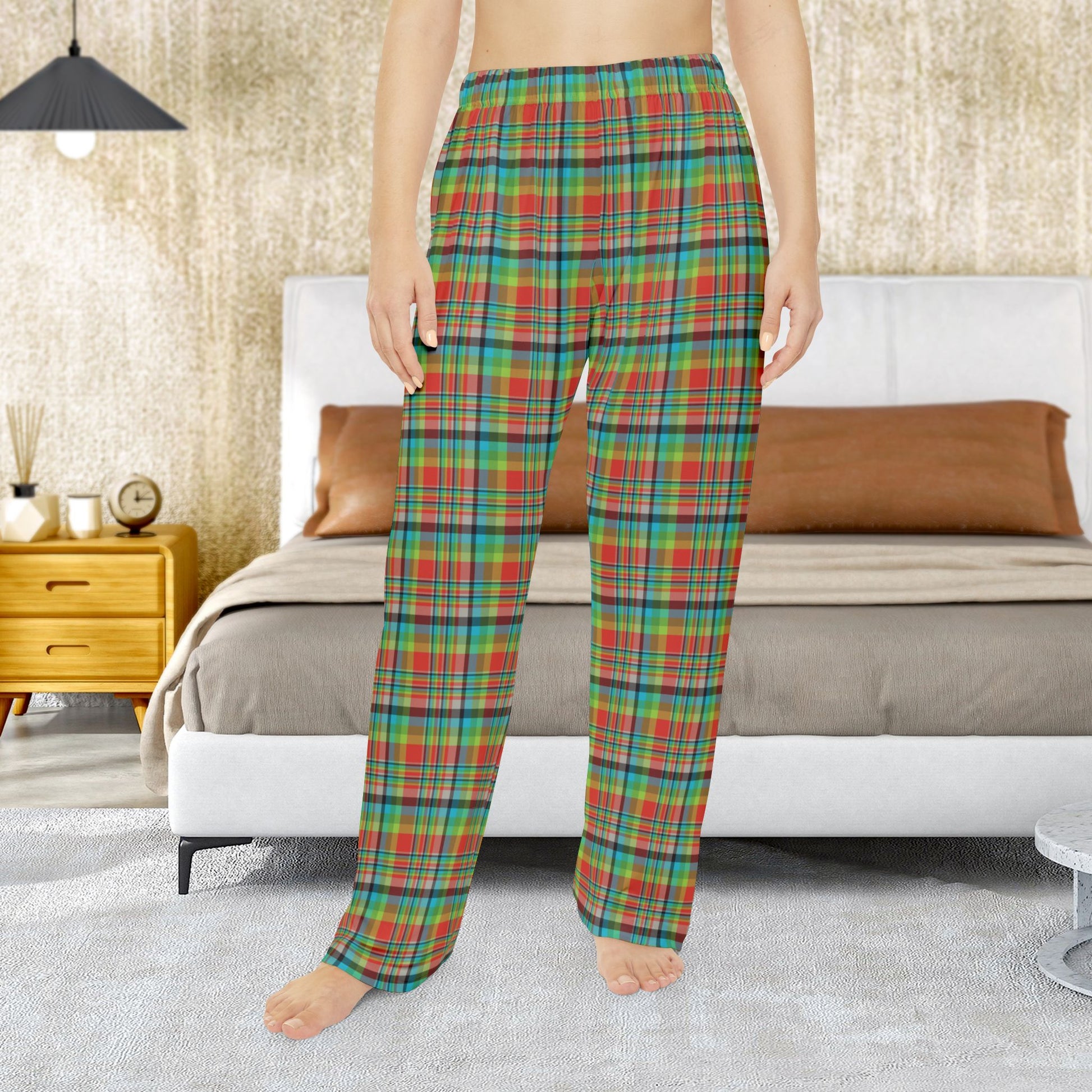 Women’s Red, Green & Blue Ohio Plaid Pajama Pants