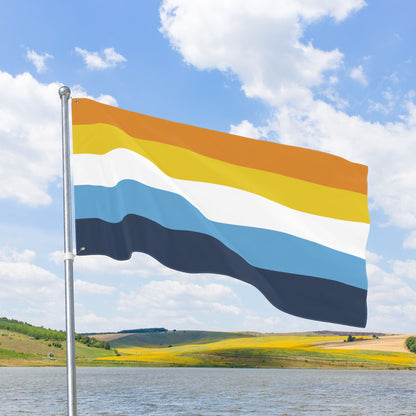 Aromantic Asexual Pride Flag with Grommets