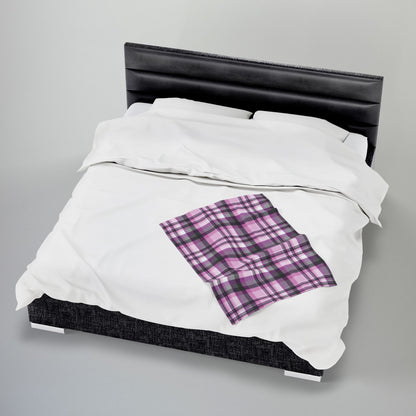 Straight Queer Pride Plaid Velveteen Plush Blanket