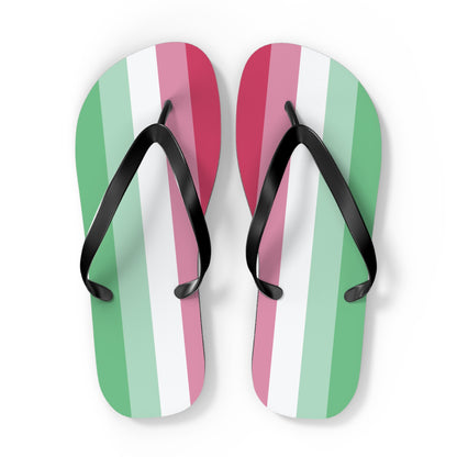 Abrosexual Pride Flip Flops