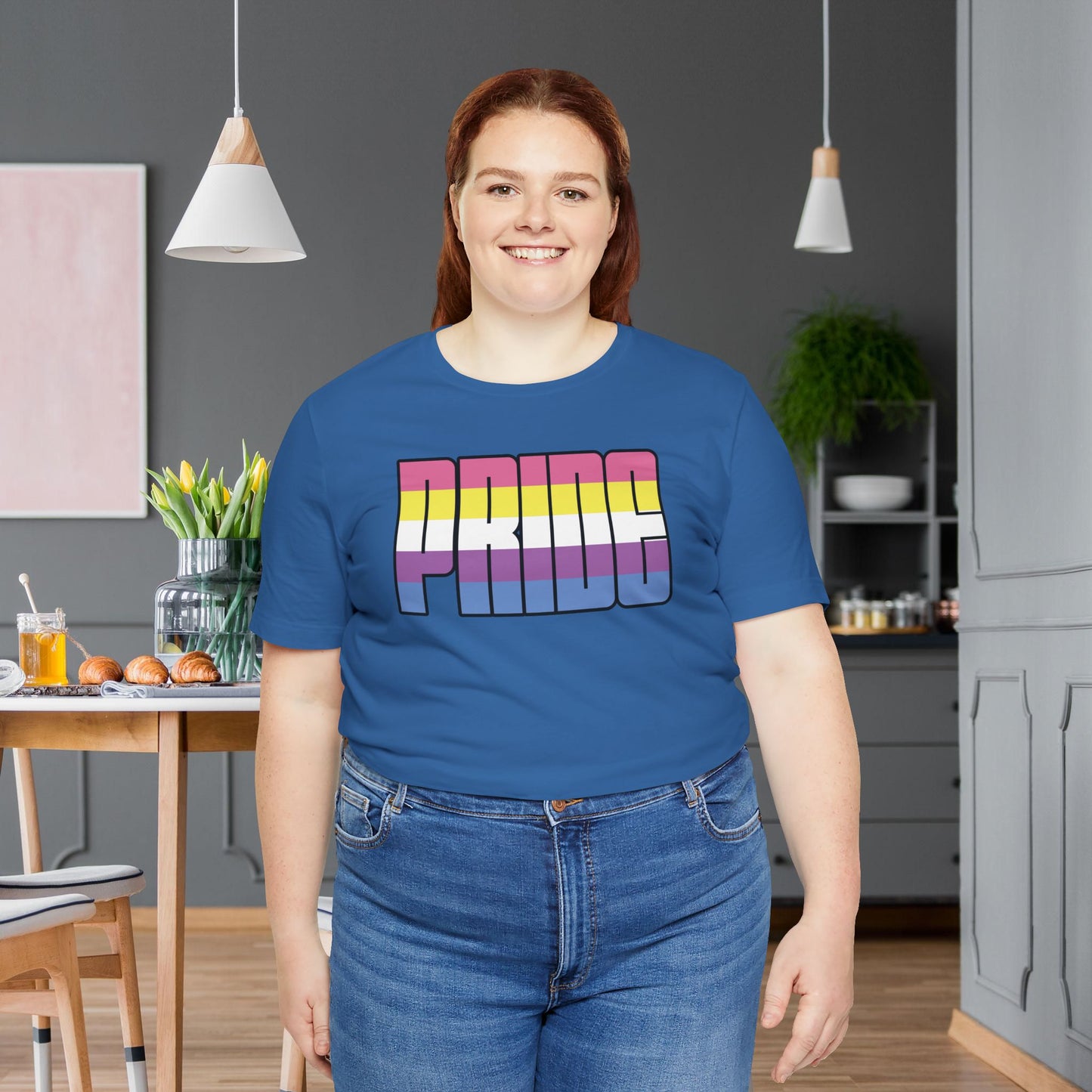 Columbia Blue Bigender Pride Tee