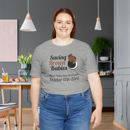 Quietly United in Loss Together Non-Profit / Saving Brown Babies Charity Tee, Pregnancy & Infant Loss Awareness