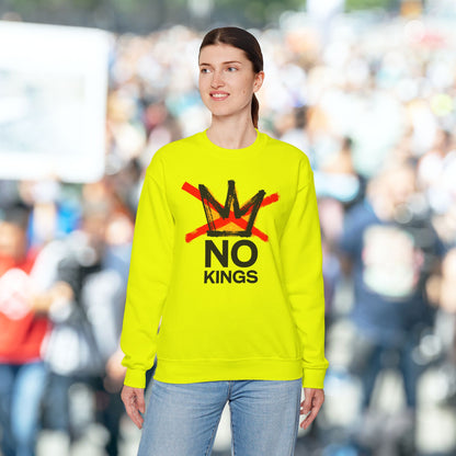 Safety Green No Kings Protest Sweatshirt
