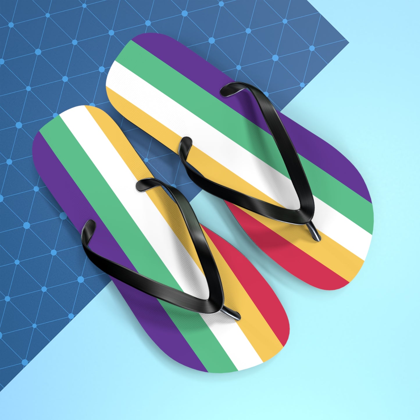 Neurodivergent Pride Flip Flops