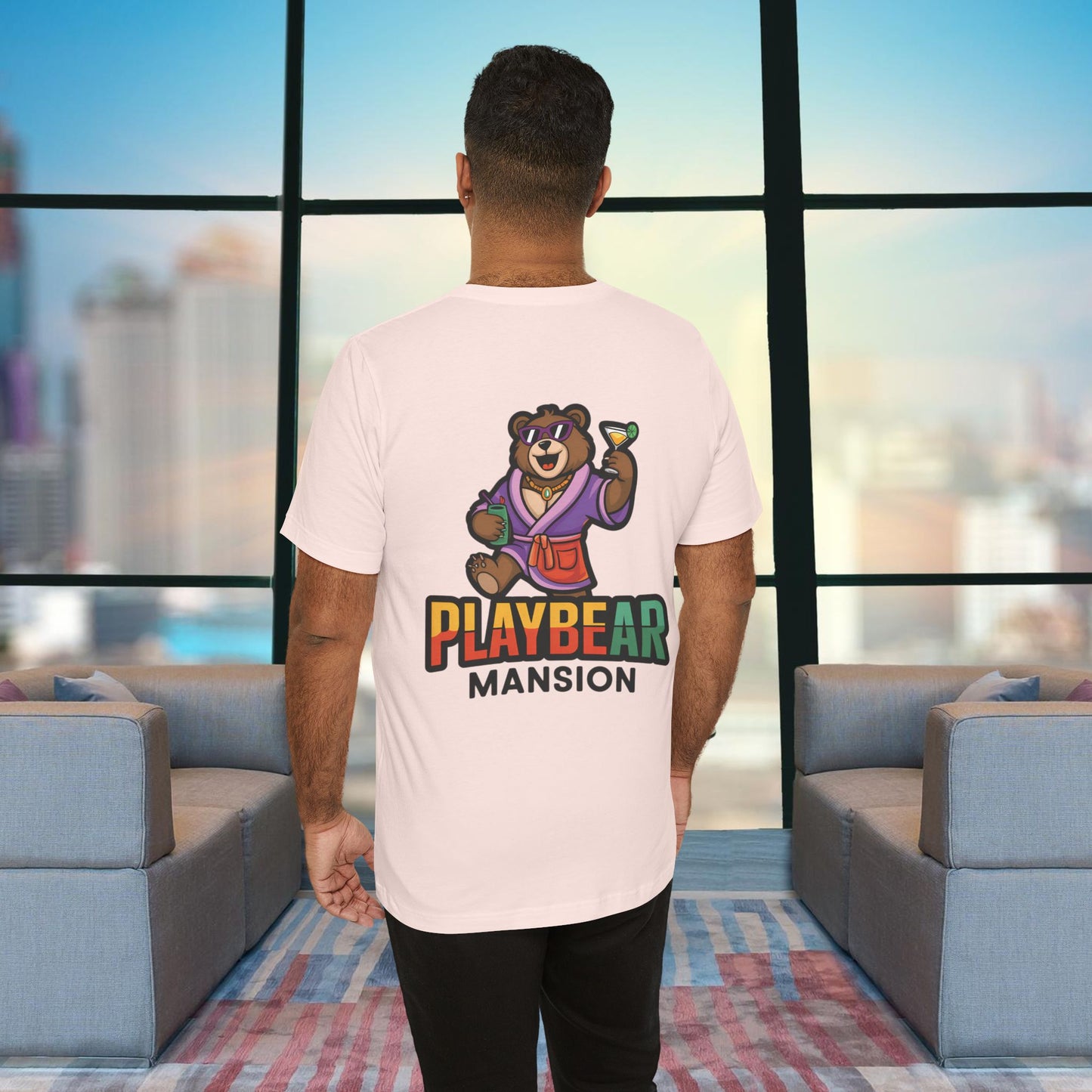 Playbear Mansion Tee (Back Graphic)