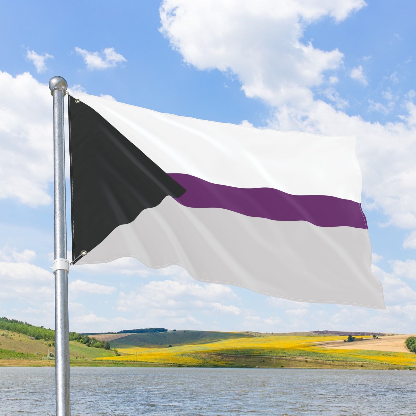 Demisexual Pride Flag with Grommets