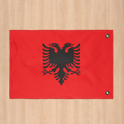 Albania Flag with Grommets