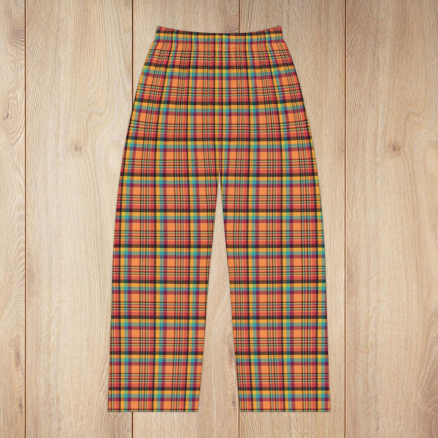 Women’s Orange & Wine Gurnee IL Plaid Pajama Pants