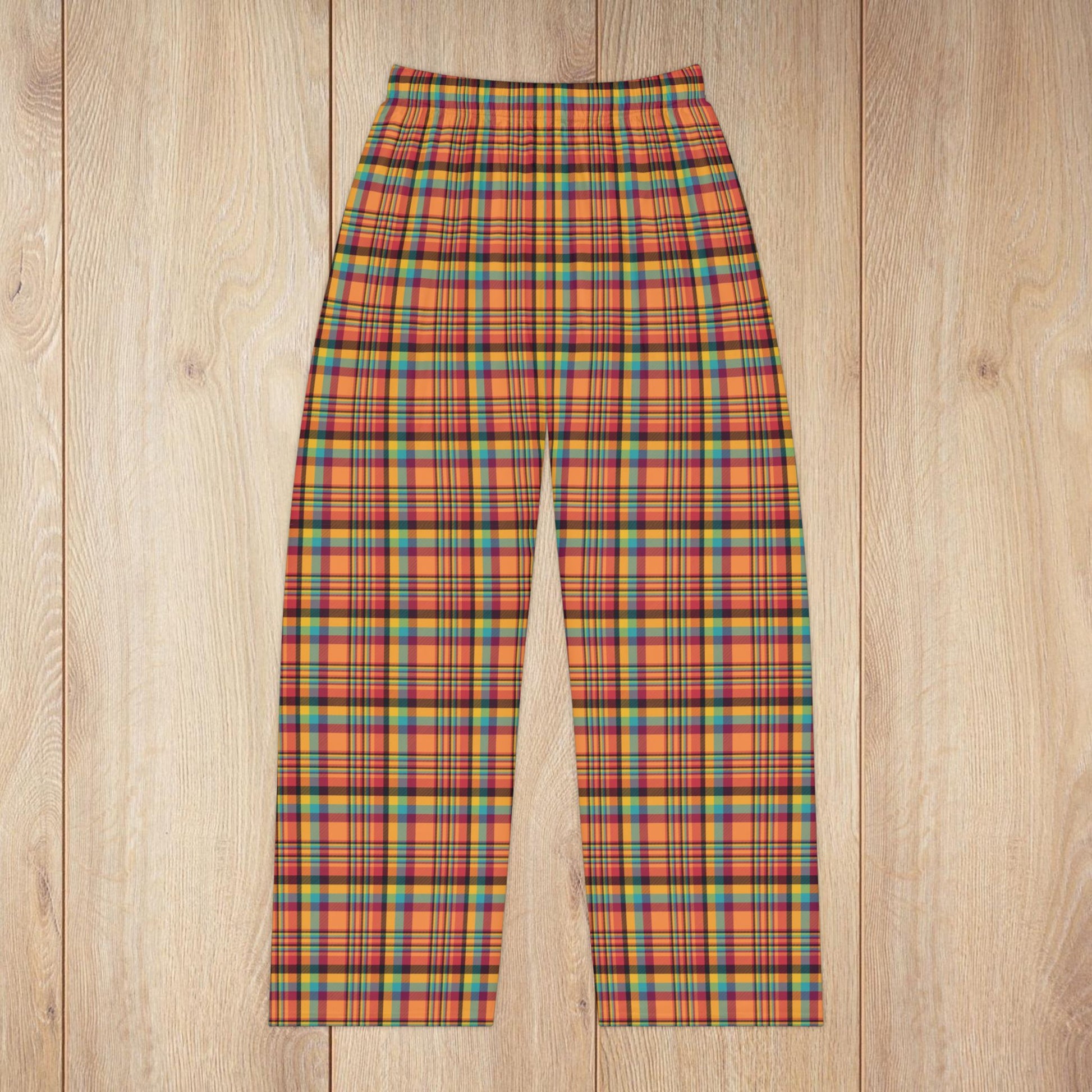 Women’s Orange & Wine Gurnee IL Plaid Pajama Pants