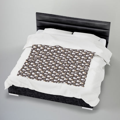 Pangender Pride Snowmen Velveteen Plush Blanket