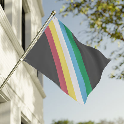 30'' × 40'' Disability Pride Flag with Grommets