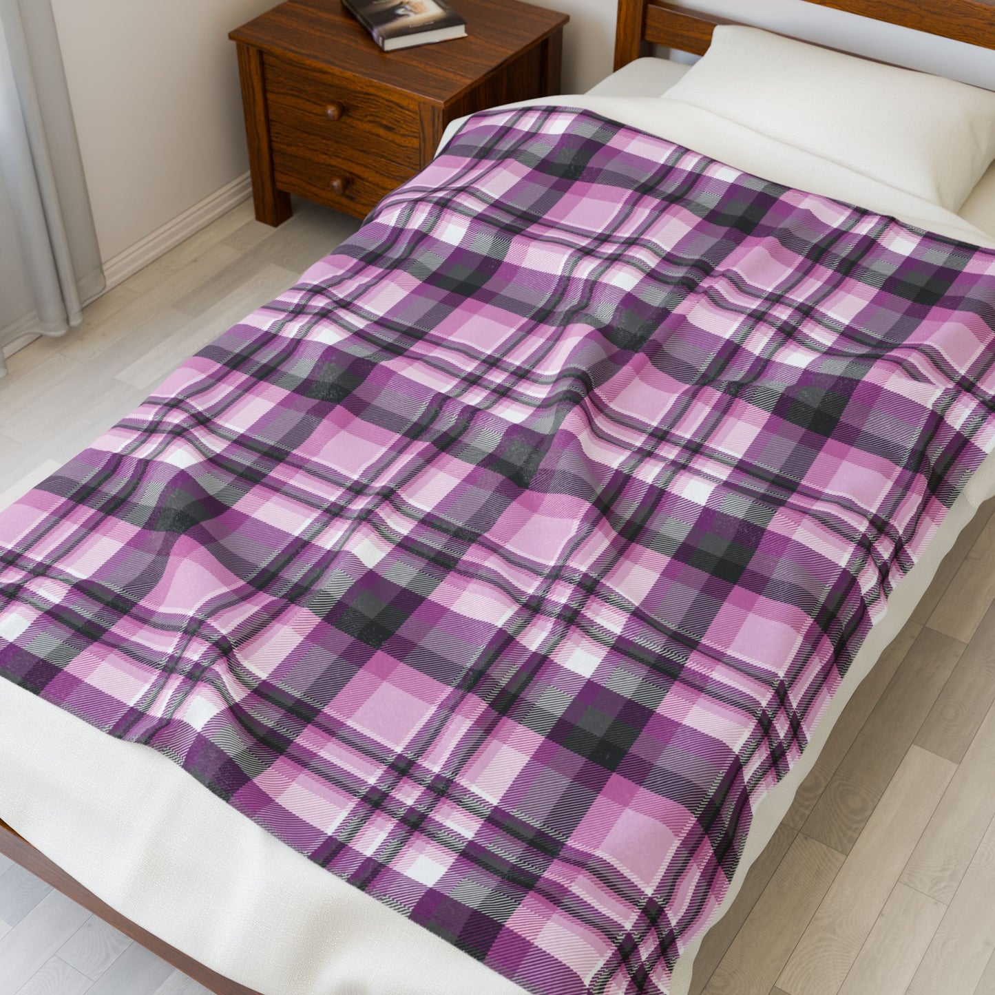 Straight Queer Pride Plaid Velveteen Plush Blanket