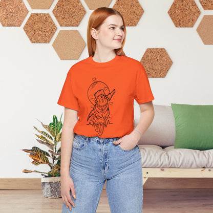 Frankenstein Lovebird, Line Art Tee