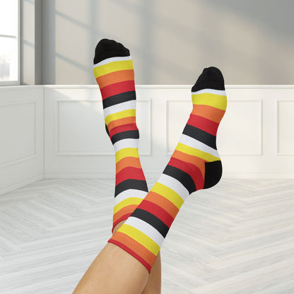 M Lithromantic Pride Socks