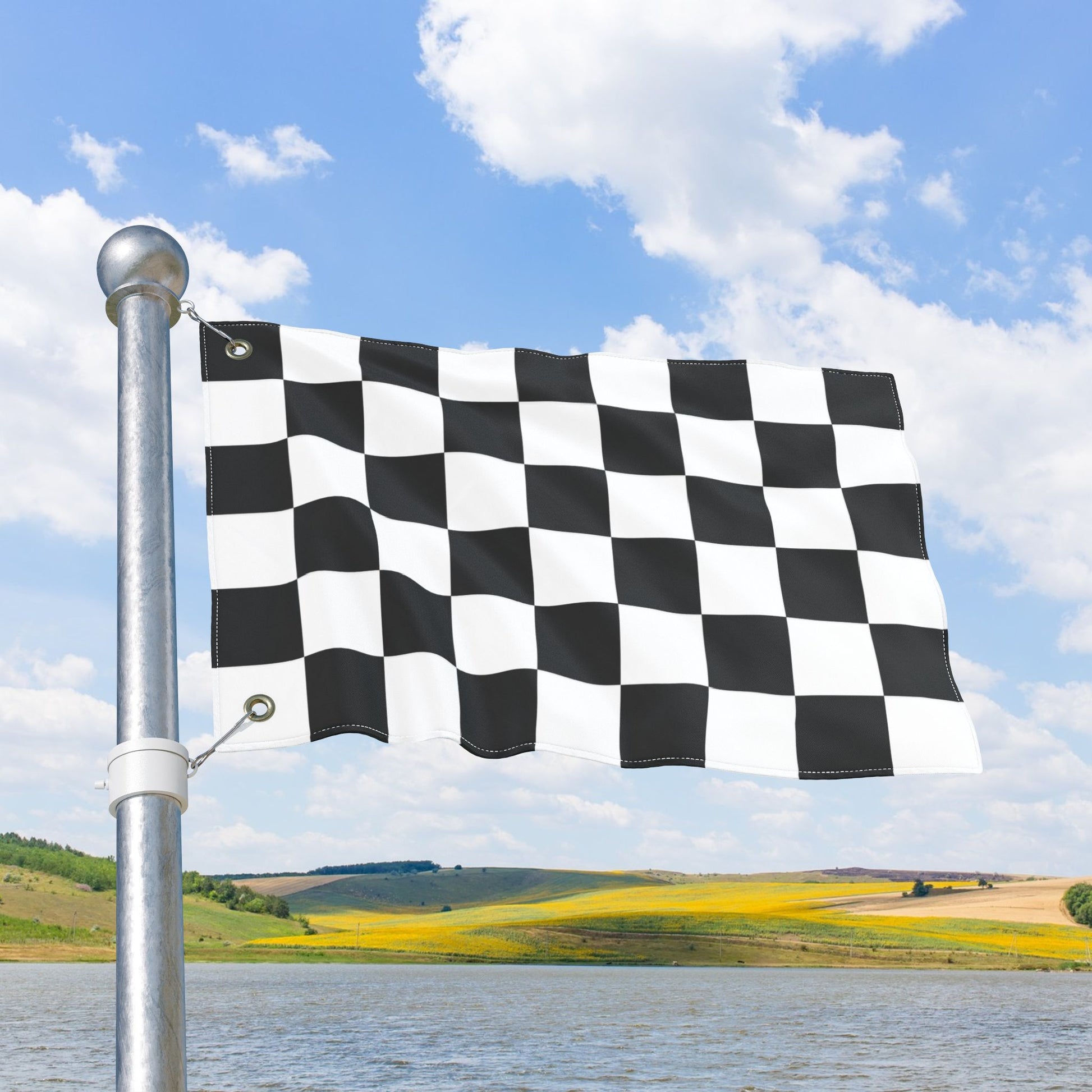 Checker Flag with Grommets