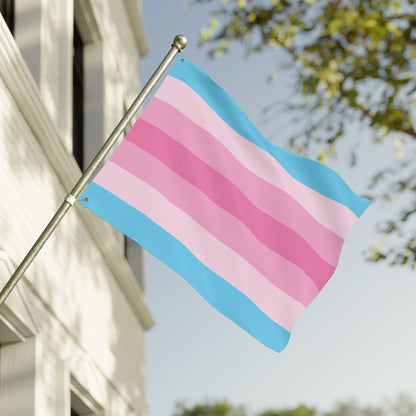 30'' × 40'' Transfeminine Pride Flag with Grommets