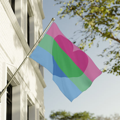 36'' × 60'' Polyromantic Pride Flag with Grommets