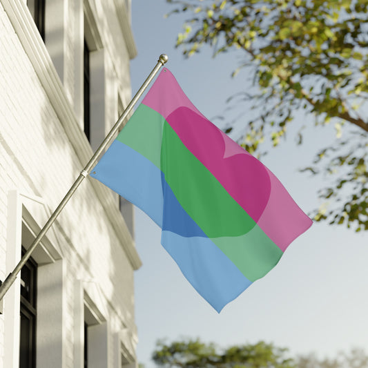 36'' × 60'' Polyromantic Pride Flag with Grommets