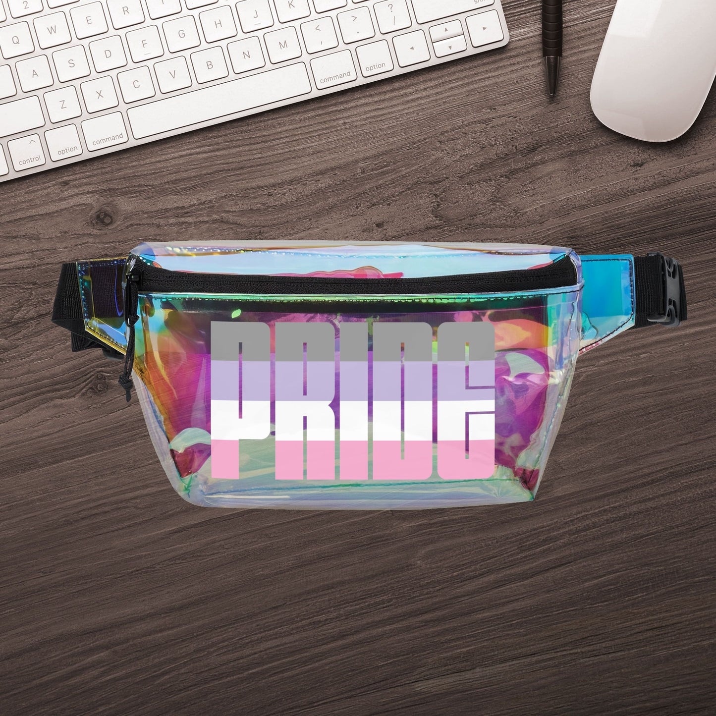 Cupiosexual Pride Clear Fanny Pack