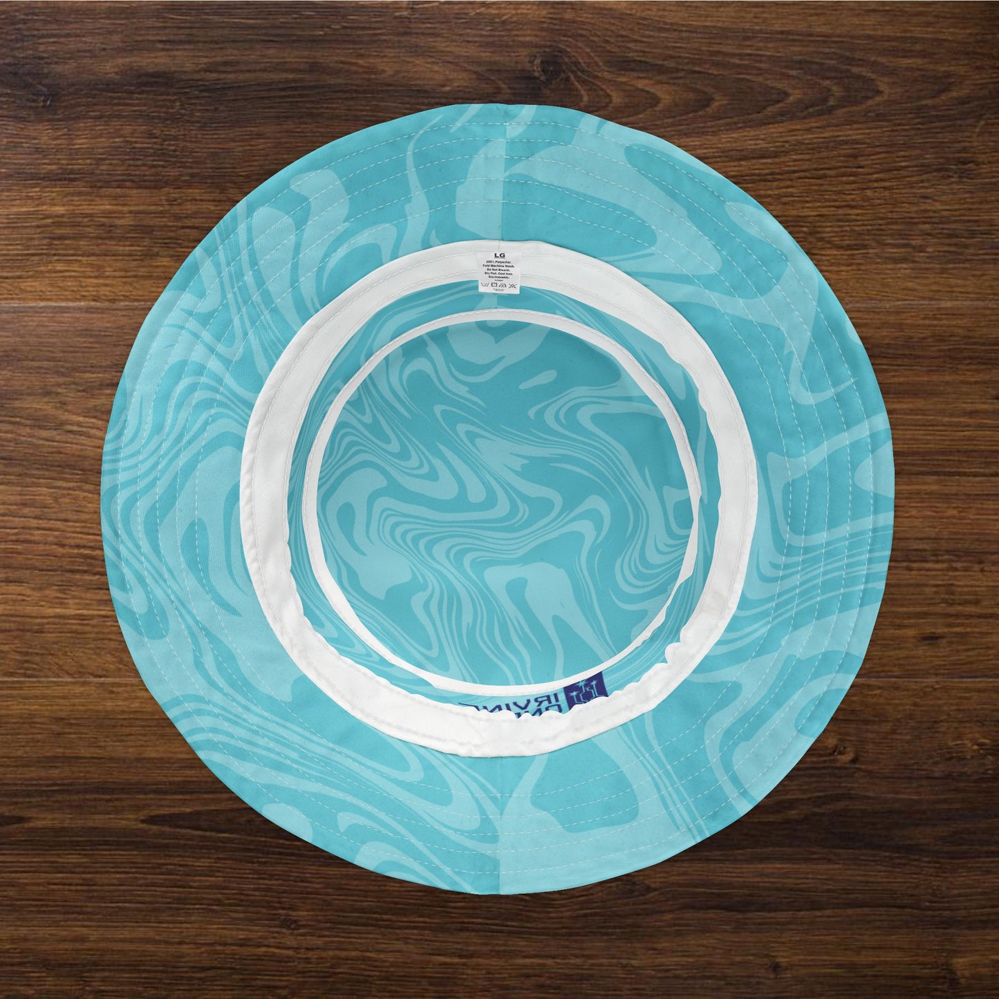 Teal Swirl Bucket Hat • Irvine Ondrey Engineering