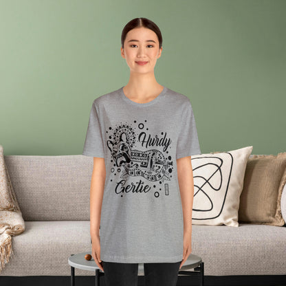 Hurdy Gertie Tee, Chemise Frenchton Dog Line Art