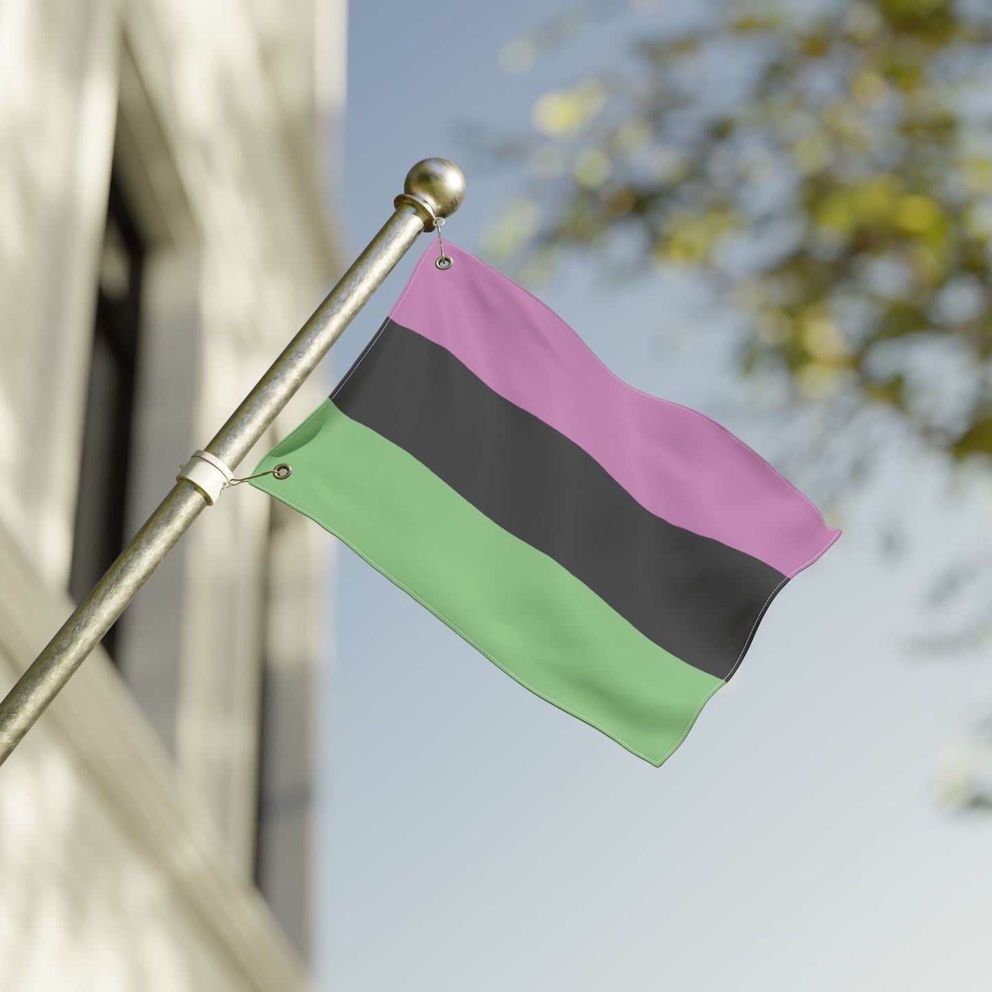 12'' × 18'' Desinoromantic Pride Flag with Grommets