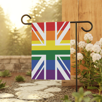 UK Rainbow Pride Union Jack Garden Flag Banner