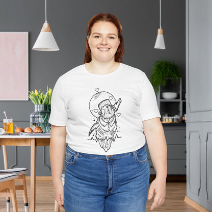 Frankenstein Lovebird, Line Art Tee