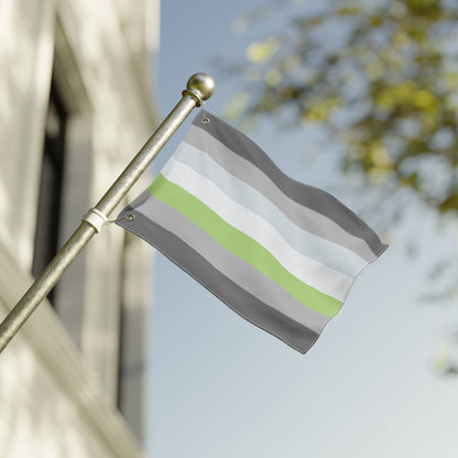 12'' × 18'' Demiagender Double-Sided Pride Flag with Grommets