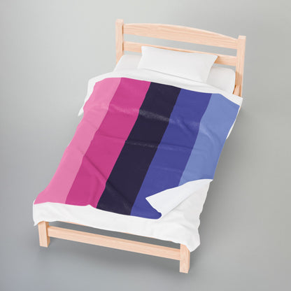 Omnisexual Pride Flag Velveteen Plush Blanket
