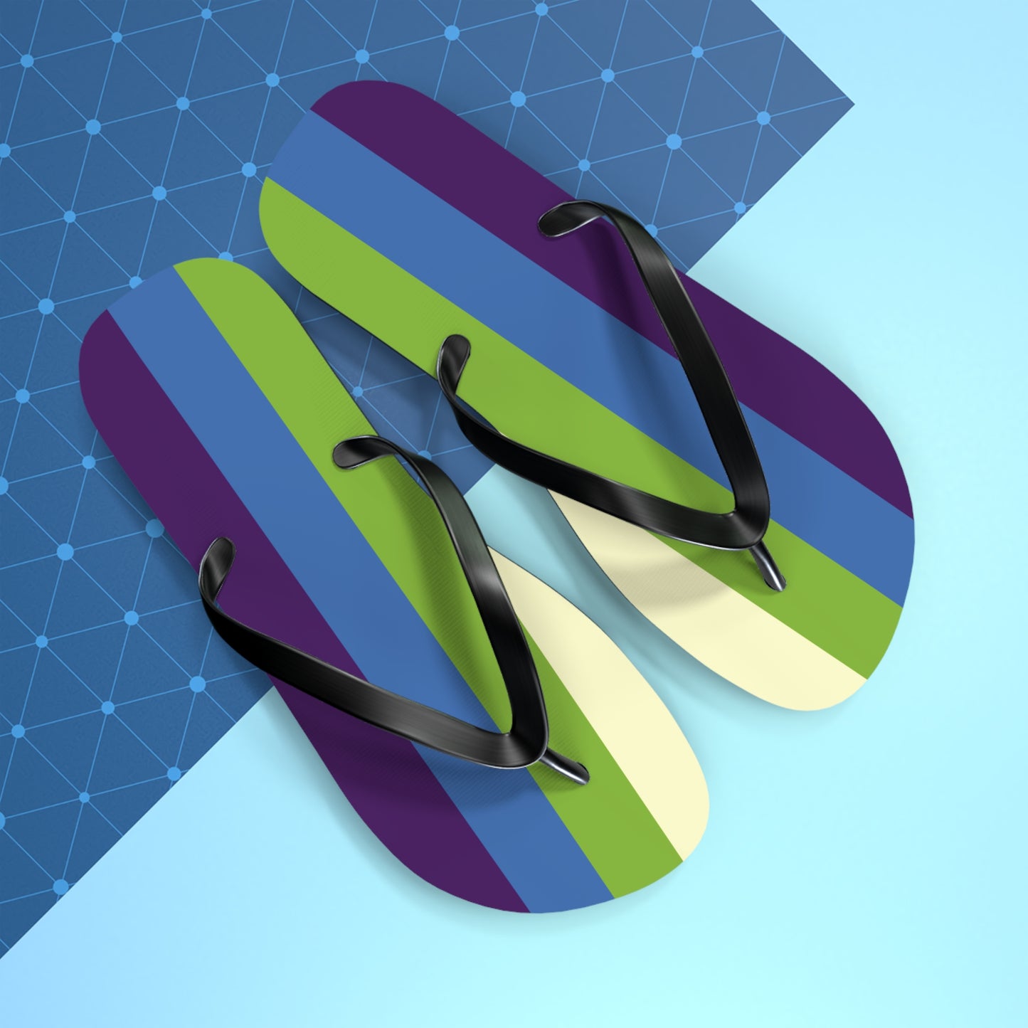 Aplatonic Pride Flip Flops