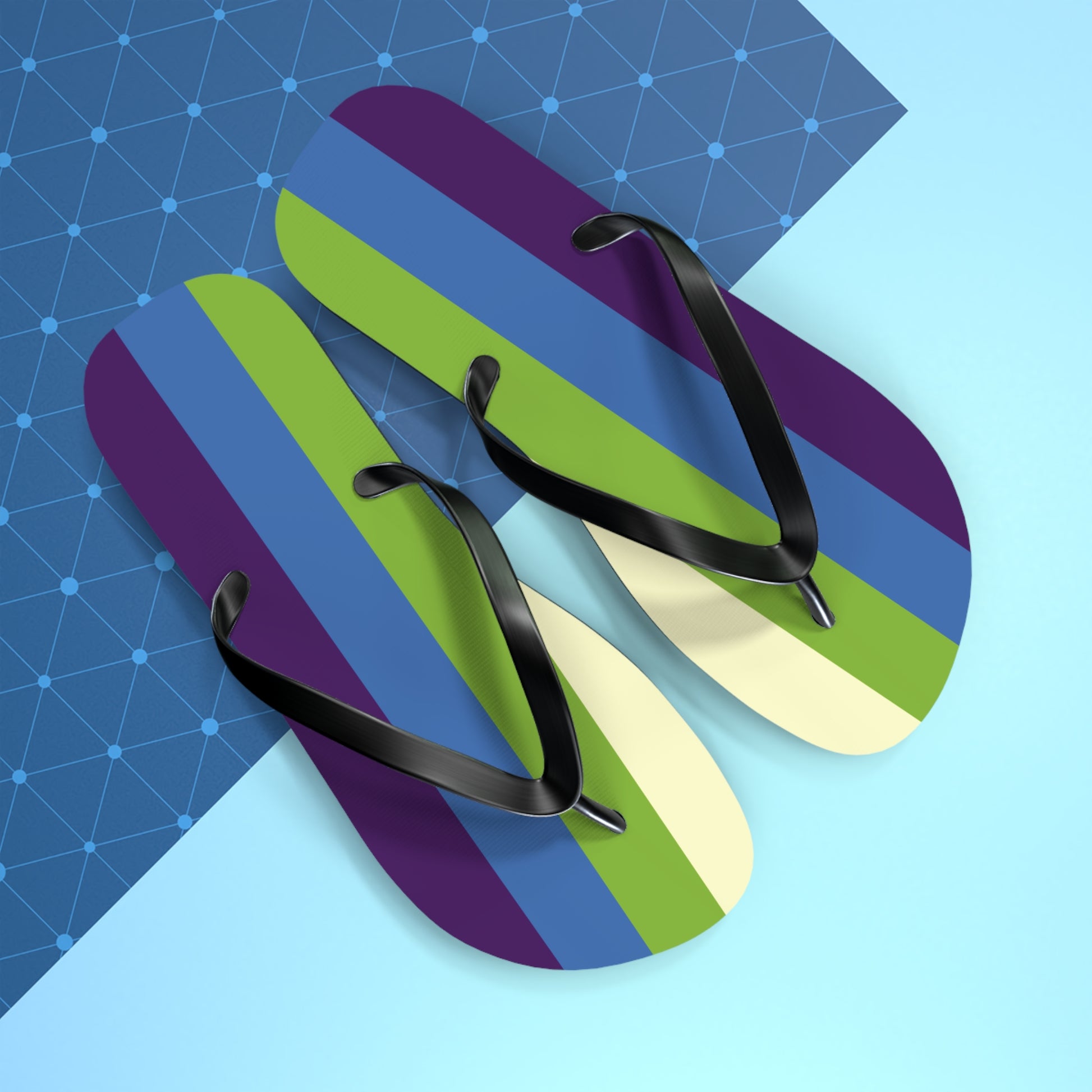 Aplatonic Pride Flip Flops