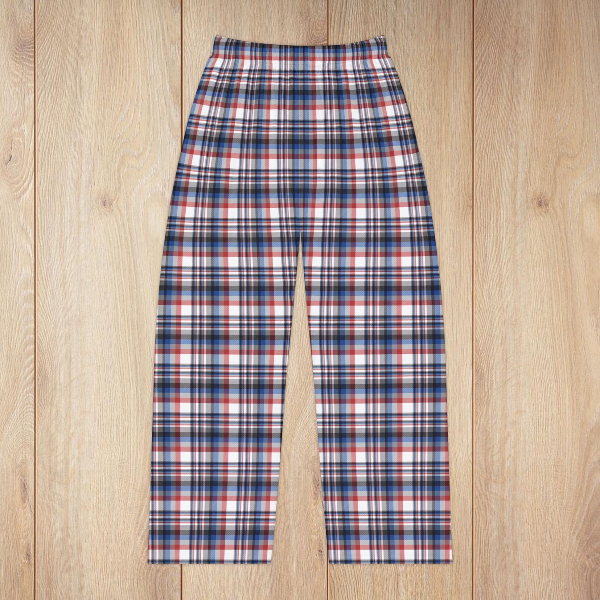 Women’s White, Grey, Red & Blue Gurnee IL Pajama Pants
