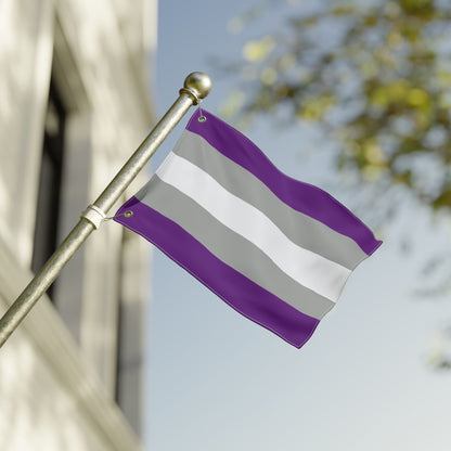 12'' × 18'' Greysexual Pride Flag with Grommets