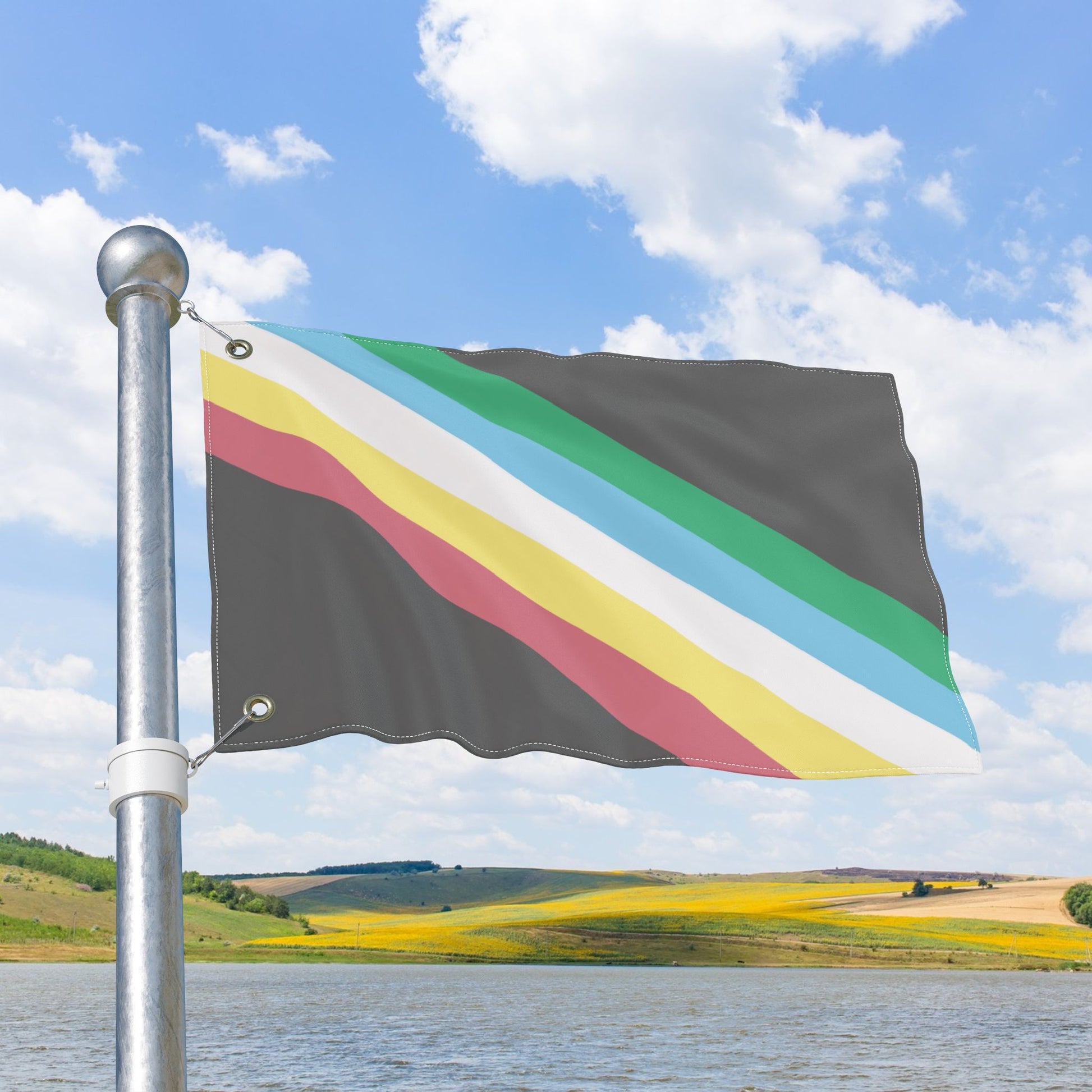 Disability Pride Flag with Grommets