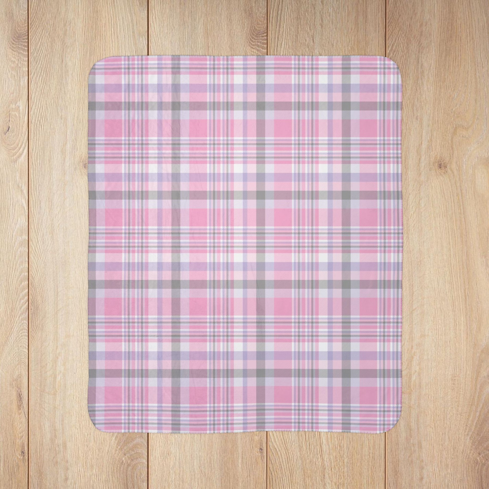 Cupiosexual Pride Plaid Fleece Sherpa Blanket
