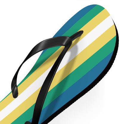 Non-Binary Man Pride Flip Flops