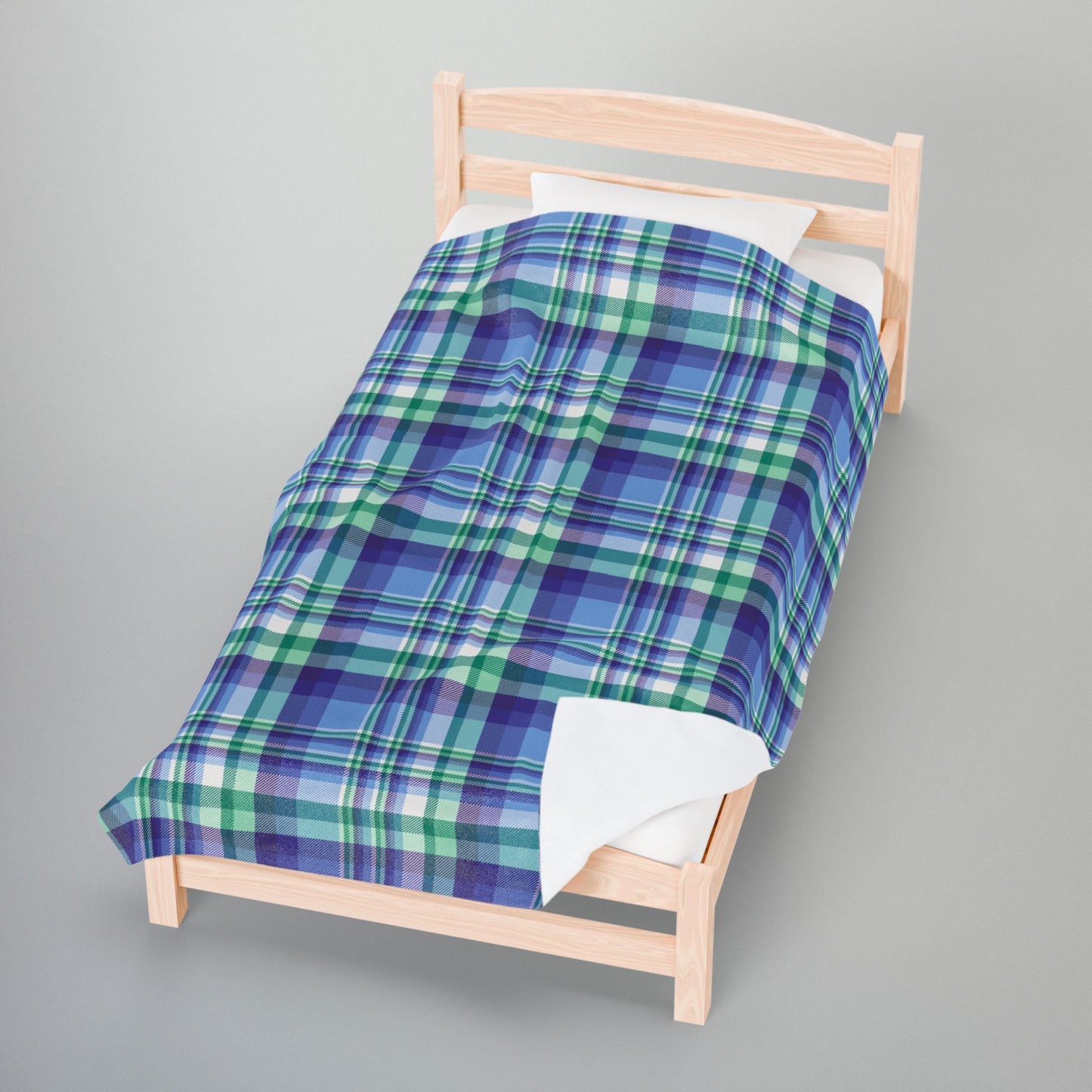 Gay Men Pride Plaid Velveteen Plush Blanket