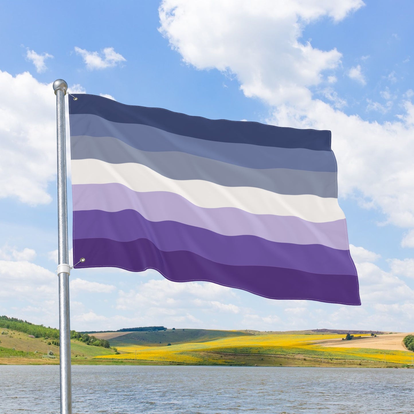 Butch Blue Double-Sided Pride Flag with Grommets