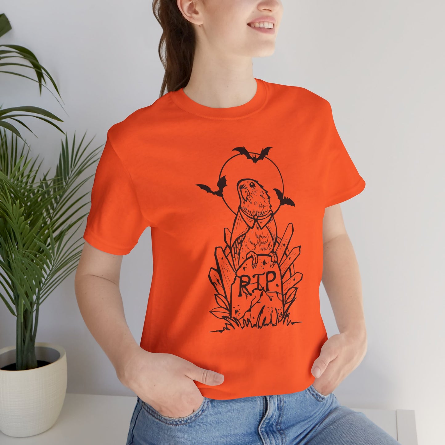 Vampire Lovebird, Line Art Tee