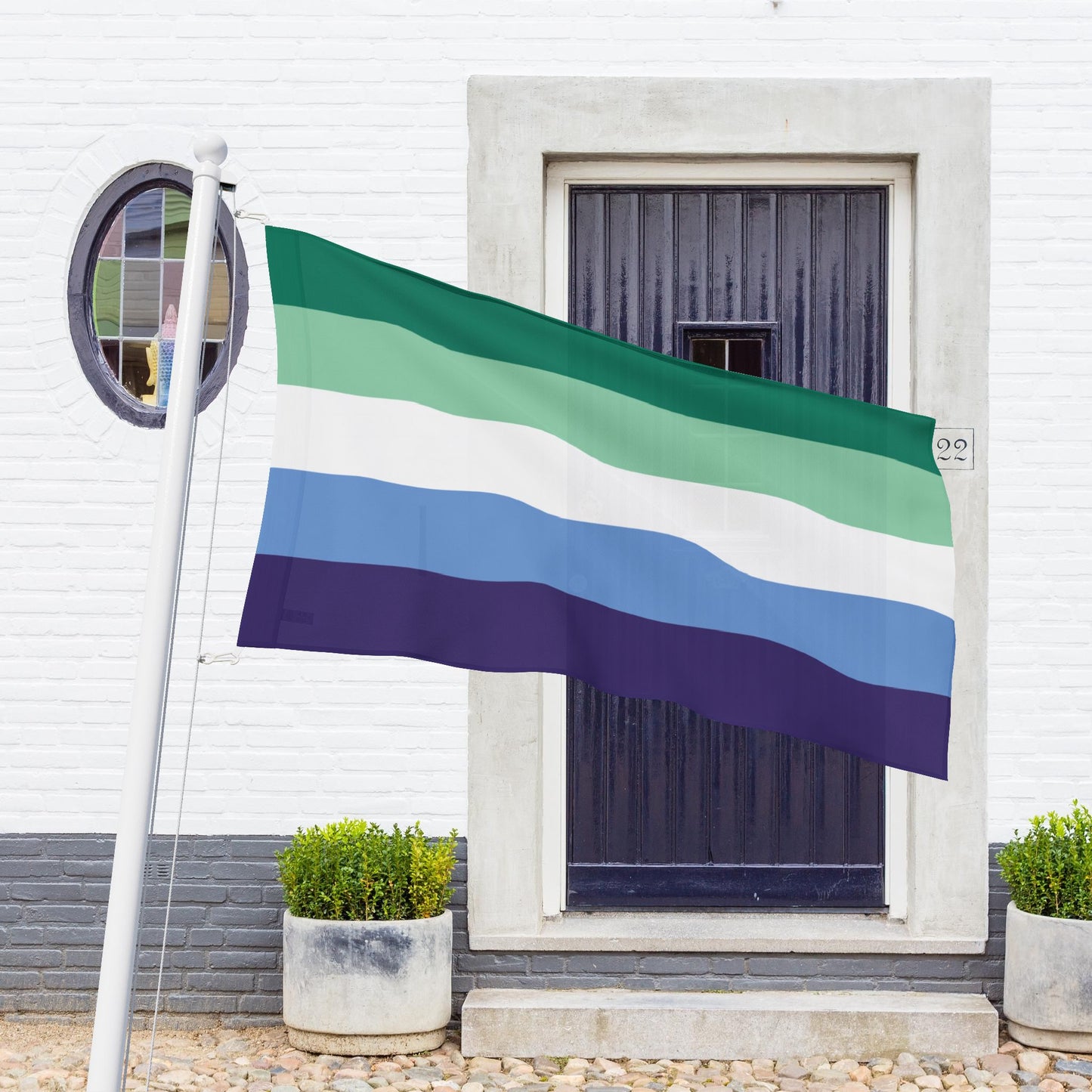 Gay Men Pride 5-Stripe Flag