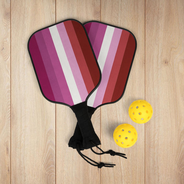 7.5'' × 15.5'' Lesbian Pink Pride Flag Pickleball Kit