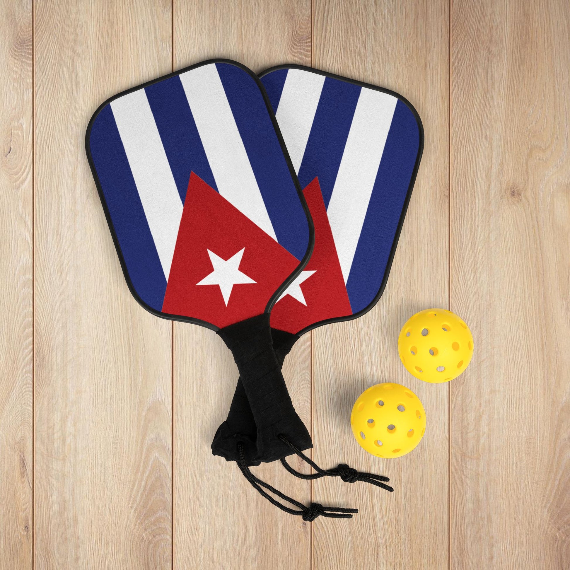 7.5'' × 15.5'' Cuba Flag Pickleball Kit