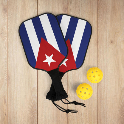 7.5'' × 15.5'' Cuba Flag Pickleball Kit