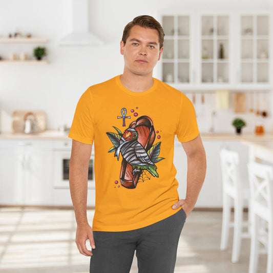Mummy Lovebird Hand-Drawn & Hand-Colored Tee