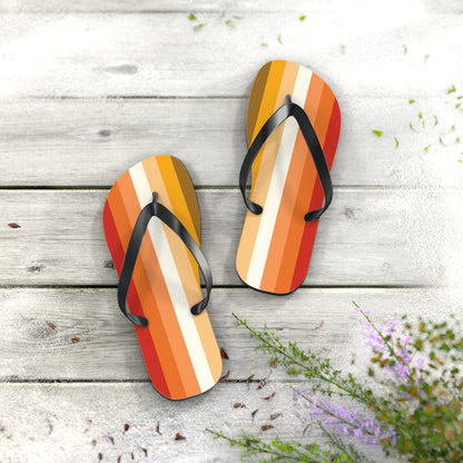 M Black sole Butch Pride Flip Flops