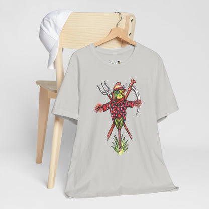 Scarecrow Lovebird, Hand-Drawn & Hand-Colored Tee